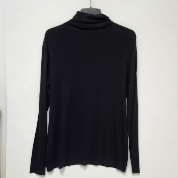 Monari Women's Black Long Sleeved Turtleneck Sweater Size 14 - Picture 2 of 8